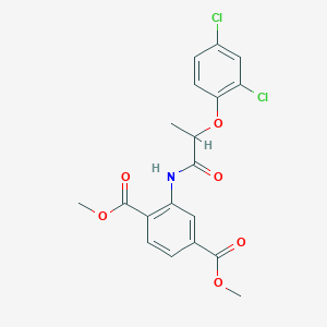 Dimethyl 2-{[2-(2,4-dichlorophenoxy)propanoyl]amino}benzene-1,4-dicarboxylate