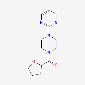 molecular formula C13H18N4O2 B4033263 2-[4-(tetrahydro-2-furanylcarbonyl)-1-piperazinyl]pyrimidine 