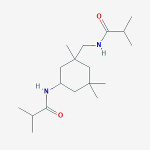 2-methyl-N-({1,3,3-trimethyl-5-[(2-methylpropanoyl)amino]cyclohexyl}methyl)propanamide