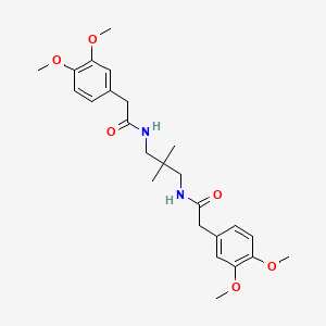 2-(3,4-dimethoxyphenyl)-N-(3-{[(3,4-dimethoxyphenyl)acetyl]amino}-2,2-dimethylpropyl)acetamide