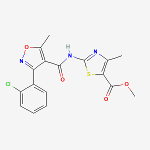 METHYL 2-[3-(2-CHLOROPHENYL)-5-METHYL-1,2-OXAZOLE-4-AMIDO]-4-METHYL-1,3-THIAZOLE-5-CARBOXYLATE