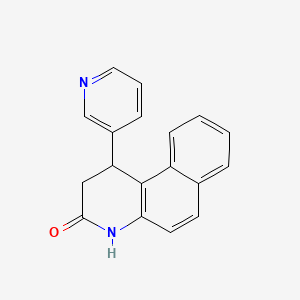 molecular formula C18H14N2O B4033333 1-(3-pyridinyl)-1,4-dihydrobenzo[f]quinolin-3(2H)-one 