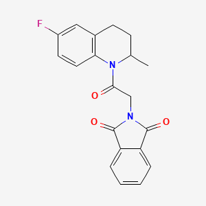 2-[2-(6-FLUORO-2-METHYL-1,2,3,4-TETRAHYDROQUINOLIN-1-YL)-2-OXOETHYL]-2,3-DIHYDRO-1H-ISOINDOLE-1,3-DIONE