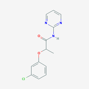 2-(3-chlorophenoxy)-N-(pyrimidin-2-yl)propanamide