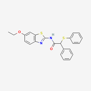 N-(6-ETHOXY-13-BENZOTHIAZOL-2-YL)-2-PHENYL-2-(PHENYLSULFANYL)ACETAMIDE