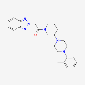 2-(2-{3-[4-(2-methylphenyl)-1-piperazinyl]-1-piperidinyl}-2-oxoethyl)-2H-1,2,3-benzotriazole