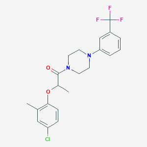 2-(4-Chloro-2-methylphenoxy)-1-{4-[3-(trifluoromethyl)phenyl]piperazin-1-yl}propan-1-one