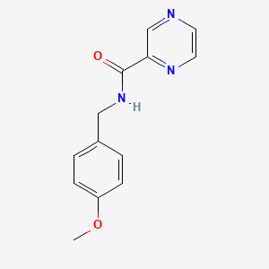 N-[(4-methoxyphenyl)methyl]pyrazine-2-carboxamide