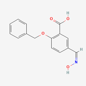 molecular formula C15H13NO4 B4033496 5-[(Z)-hydroxyiminomethyl]-2-phenylmethoxybenzoic acid 