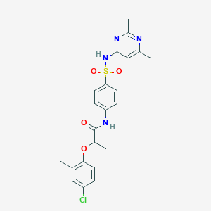 2-(4-chloro-2-methylphenoxy)-N-{4-[(2,6-dimethylpyrimidin-4-yl)sulfamoyl]phenyl}propanamide