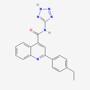 2-(4-ETHYLPHENYL)-N-(1H-1,2,3,4-TETRAZOL-5-YL)QUINOLINE-4-CARBOXAMIDE