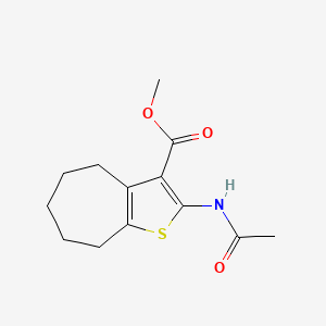 methyl 2-(acetylamino)-5,6,7,8-tetrahydro-4H-cyclohepta[b]thiophene-3-carboxylate