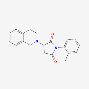 3-(3,4-dihydroisoquinolin-2(1H)-yl)-1-(2-methylphenyl)pyrrolidine-2,5-dione