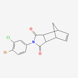 molecular formula C15H11BrClNO2 B4033571 2-(4-bromo-3-chlorophenyl)-3a,4,7,7a-tetrahydro-1H-4,7-methanoisoindole-1,3(2H)-dione 