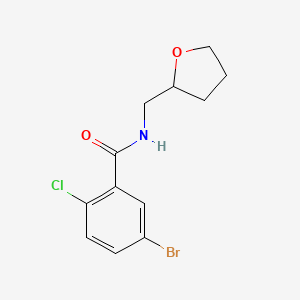 5-BROMO-2-CHLORO-N-[(OXOLAN-2-YL)METHYL]BENZAMIDE