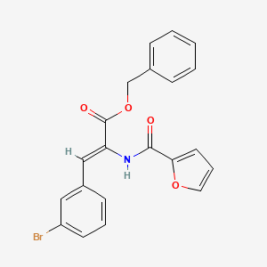 benzyl (Z)-3-(3-bromophenyl)-2-(furan-2-carbonylamino)prop-2-enoate