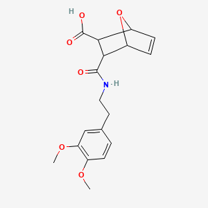 3-{[(3,4-DIMETHOXYPHENETHYL)AMINO]CARBONYL}-7-OXABICYCLO[2.2.1]HEPT-5-ENE-2-CARBOXYLIC ACID