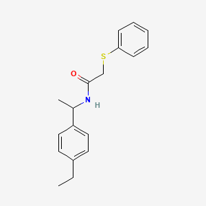 N-[1-(4-ethylphenyl)ethyl]-2-(phenylsulfanyl)acetamide