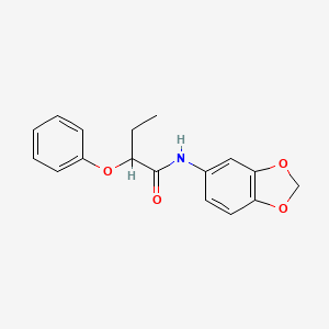 N-(1,3-benzodioxol-5-yl)-2-phenoxybutanamide