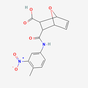 molecular formula C15H14N2O6 B4033670 3-[(4-Methyl-3-nitrophenyl)carbamoyl]-7-oxabicyclo[2.2.1]hept-5-ene-2-carboxylic acid 