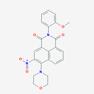 2-(2-methoxyphenyl)-6-(4-morpholinyl)-5-nitro-1H-benzo[de]isoquinoline-1,3(2H)-dione