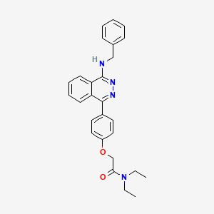 molecular formula C27H28N4O2 B4033724 2-{4-[4-(BENZYLAMINO)-1-PHTHALAZINYL]PHENOXY}-N~1~,N~1~-DIETHYLACETAMIDE 