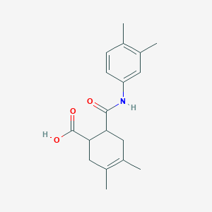 6-[(3,4-Dimethylphenyl)carbamoyl]-3,4-dimethylcyclohex-3-ene-1-carboxylic acid