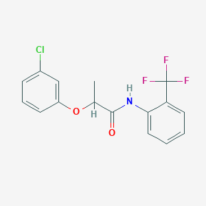 2-(3-chlorophenoxy)-N-[2-(trifluoromethyl)phenyl]propanamide