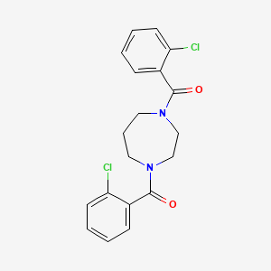 molecular formula C19H18Cl2N2O2 B4033747 1,4-bis(2-chlorobenzoyl)-1,4-diazepane 