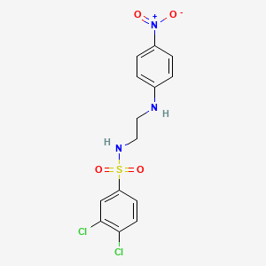 3,4-dichloro-N-{2-[(4-nitrophenyl)amino]ethyl}benzenesulfonamide