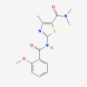 2-(2-METHOXYBENZAMIDO)-NN4-TRIMETHYL-13-THIAZOLE-5-CARBOXAMIDE