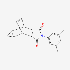 4-(3,5-dimethylphenyl)-4-azatetracyclo[5.3.2.0~2,6~.0~8,10~]dodec-11-ene-3,5-dione