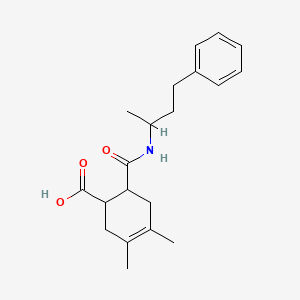 3,4-Dimethyl-6-[(4-phenylbutan-2-yl)carbamoyl]cyclohex-3-ene-1-carboxylic acid