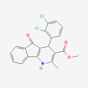 methyl 4-(2,3-dichlorophenyl)-2-methyl-5-oxo-4,5-dihydro-1H-indeno[1,2-b]pyridine-3-carboxylate