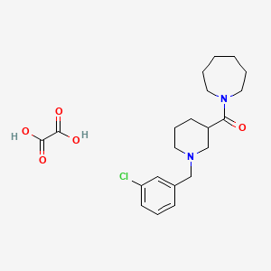 1-{[1-(3-chlorobenzyl)-3-piperidinyl]carbonyl}azepane oxalate