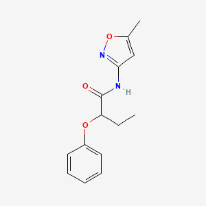 molecular formula C14H16N2O3 B4033939 N-(5-methyl-1,2-oxazol-3-yl)-2-phenoxybutanamide 