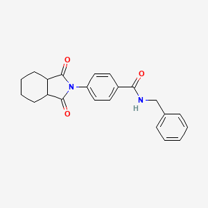 N-benzyl-4-(1,3-dioxooctahydro-2H-isoindol-2-yl)benzamide