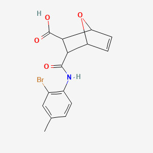 3-[(2-Bromo-4-methylphenyl)carbamoyl]-7-oxabicyclo[2.2.1]hept-5-ene-2-carboxylic acid