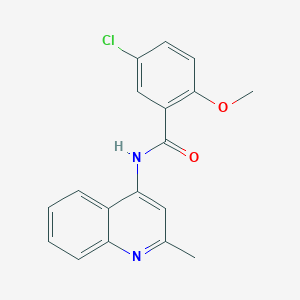 5-chloro-2-methoxy-N-(2-methylquinolin-4-yl)benzamide