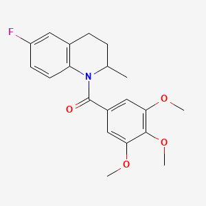 (6-fluoro-2-methyl-3,4-dihydroquinolin-1(2H)-yl)(3,4,5-trimethoxyphenyl)methanone