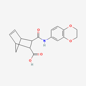 3-(2,3-Dihydro-1,4-benzodioxin-6-ylcarbamoyl)bicyclo[2.2.1]hept-5-ene-2-carboxylic acid