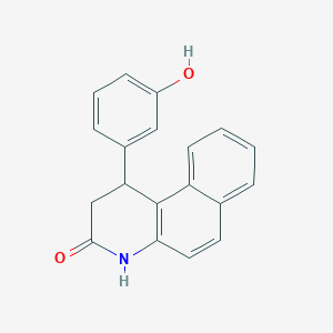 molecular formula C19H15NO2 B4034026 1-(3-hydroxyphenyl)-1,4-dihydrobenzo[f]quinolin-3(2H)-one 