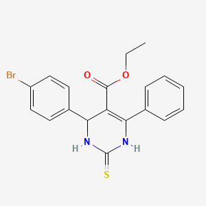 Ethyl 6-(4-bromophenyl)-4-phenyl-2-sulfanyl-1,6-dihydropyrimidine-5-carboxylate