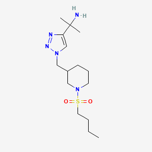 [1-(1-{[1-(butylsulfonyl)-3-piperidinyl]methyl}-1H-1,2,3-triazol-4-yl)-1-methylethyl]amine trifluoroacetate