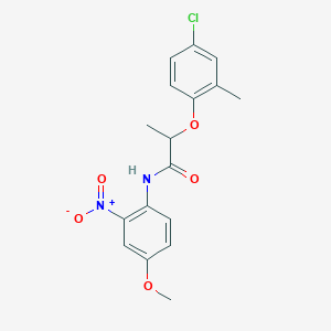 2-(4-chloro-2-methylphenoxy)-N-(4-methoxy-2-nitrophenyl)propanamide