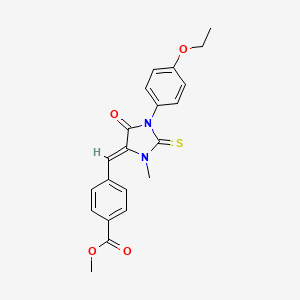 methyl 4-{(Z)-[1-(4-ethoxyphenyl)-3-methyl-5-oxo-2-thioxoimidazolidin-4-ylidene]methyl}benzoate