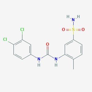 3-{[(3,4-DICHLOROANILINO)CARBONYL]AMINO}-4-METHYL-1-BENZENESULFONAMIDE