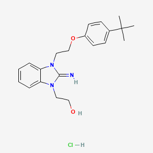 2-{3-[2-(4-tert-butylphenoxy)ethyl]-2-imino-2,3-dihydro-1H-benzimidazol-1-yl}ethanol hydrochloride