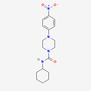 N-cyclohexyl-4-(4-nitrophenyl)piperazine-1-carboxamide