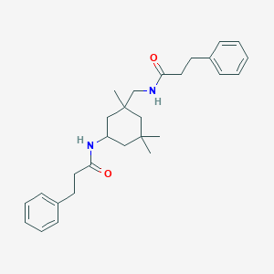 3-phenyl-N-({1,3,3-trimethyl-5-[(3-phenylpropanoyl)amino]cyclohexyl}methyl)propanamide